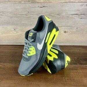 Nike Air Max 90 Mens Size 10.5 Smoke Grey Light Lemon Twist Black DM0029 012